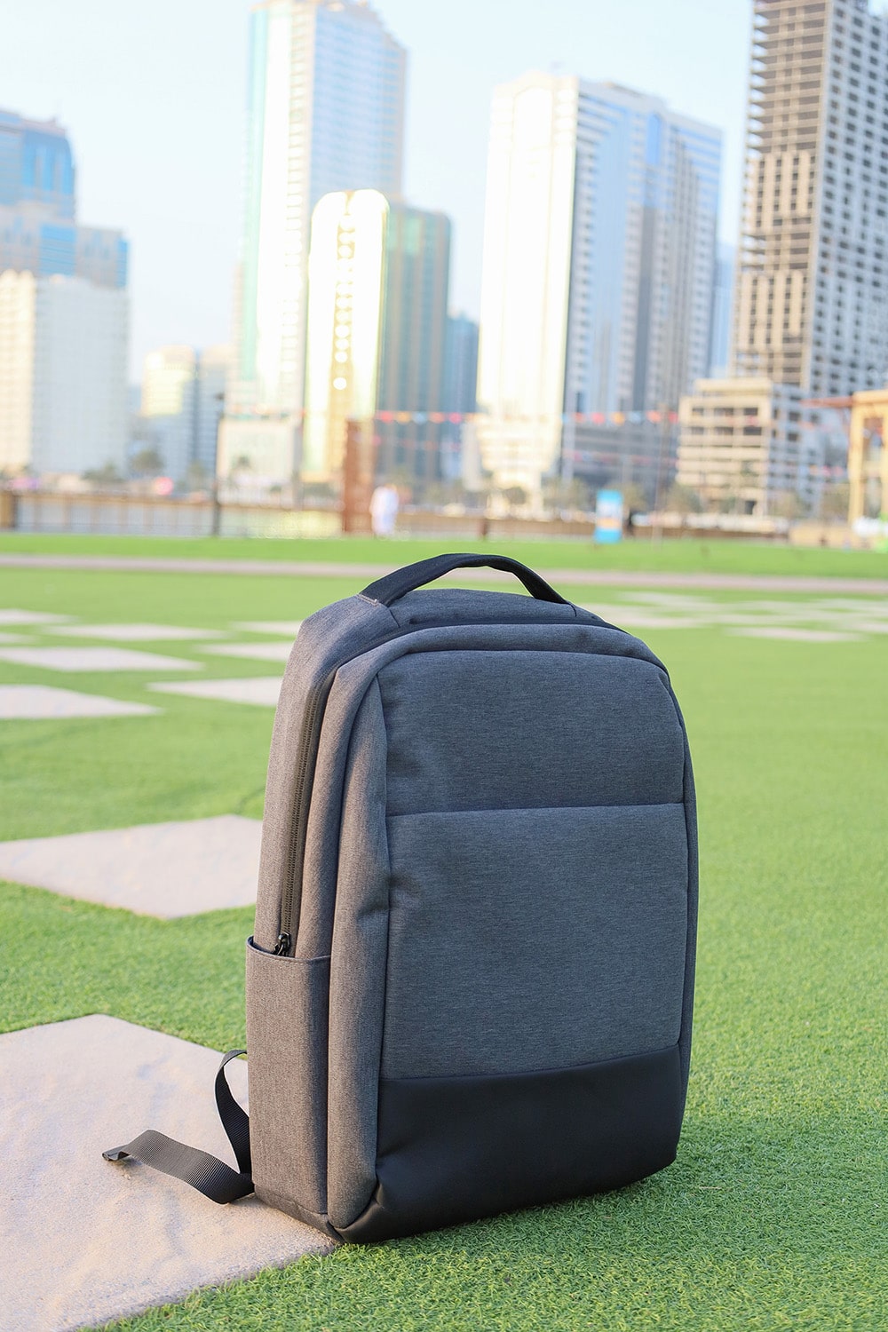 CRYPTO - Leather & Fabric Backpack